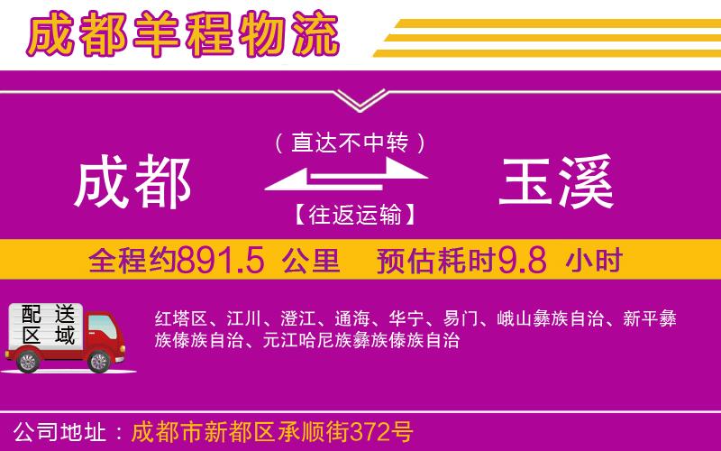 成都到玉溪貨運(yùn)專線
