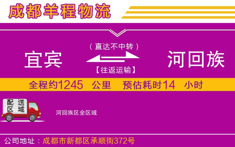 宜賓到瀍河回族區(qū)物流公司