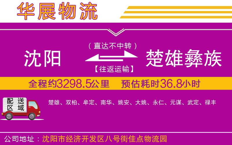 沈陽(yáng)到楚雄彝族自治州物流公司