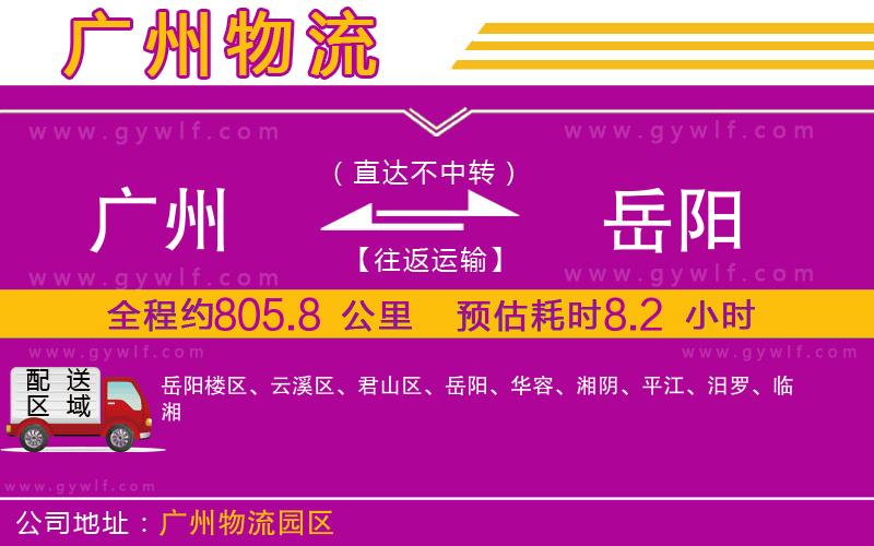 廣州到岳陽(yáng)物流公司