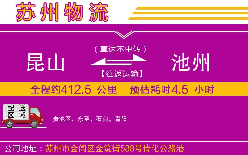 昆山到池州物流公司