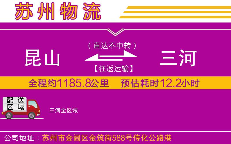 昆山到三河物流公司