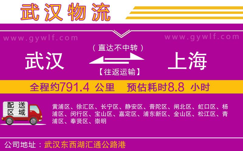 武漢到上海貨運(yùn)公司