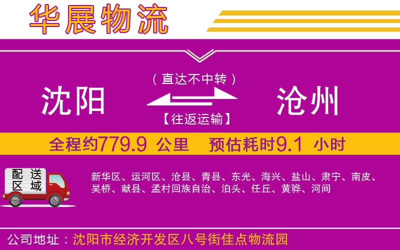 沈陽(yáng)到滄州物流專(zhuān)線