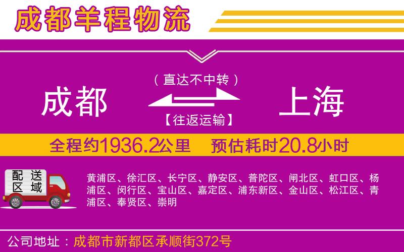 成都至上海專線