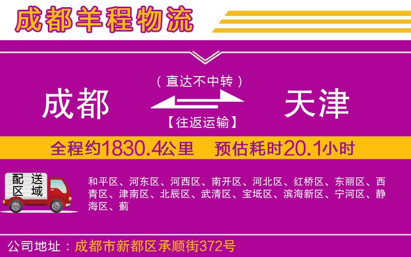 成都至天津專線