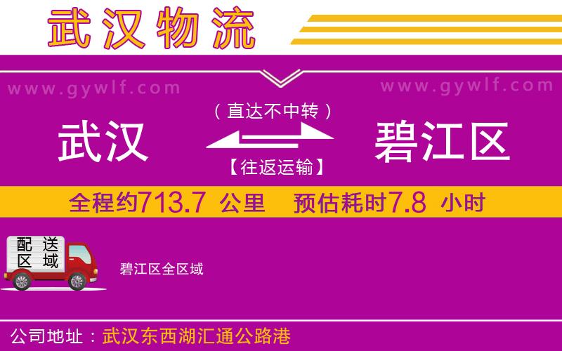 武漢到碧江區(qū)物流專線