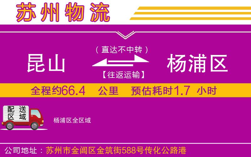 昆山到楊浦區(qū)物流公司