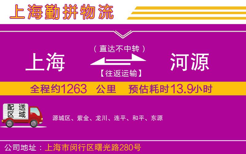 上海到河源物流公司