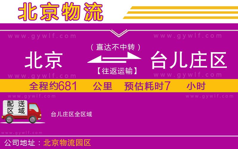 北京到臺兒莊區(qū)物流公司