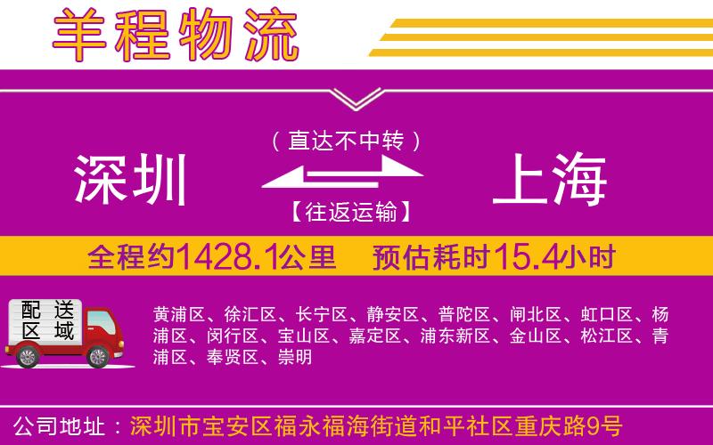 深圳到上海物流公司