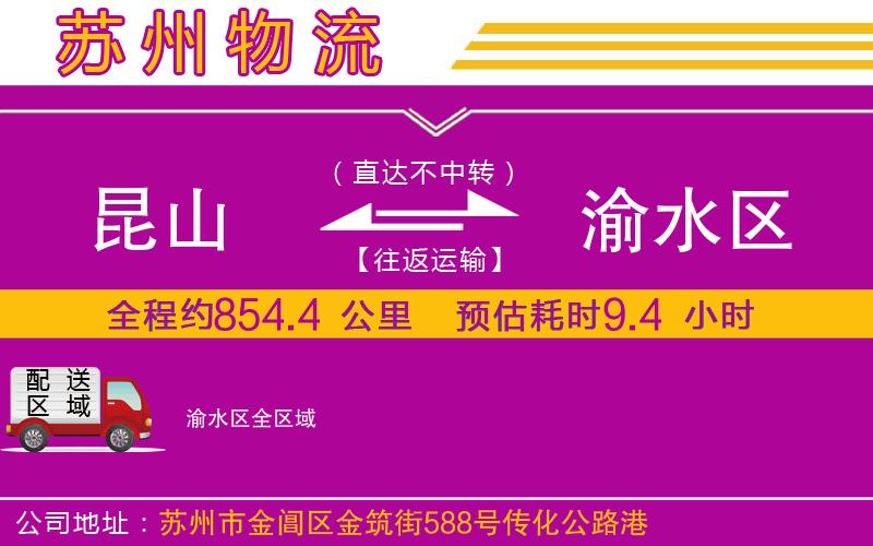 昆山到渝水區(qū)物流公司