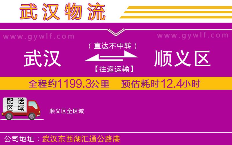 武漢到順義區(qū)貨運公司