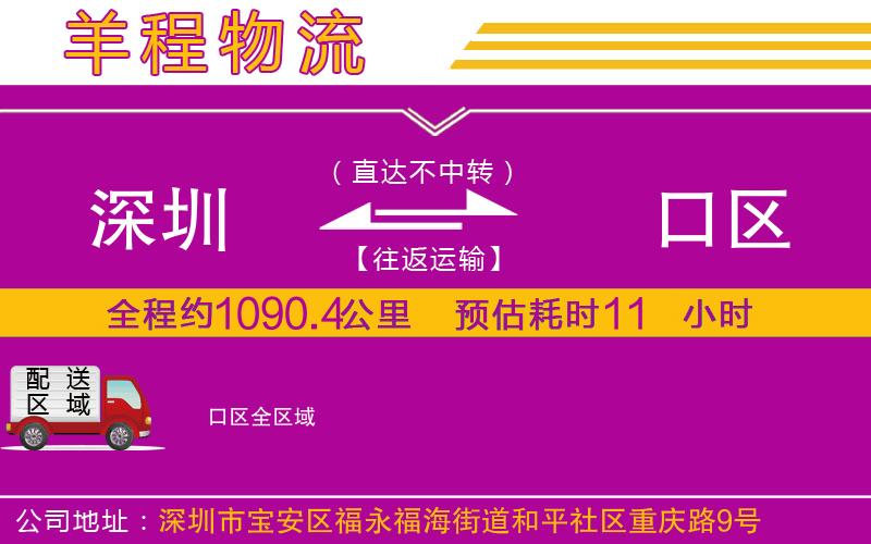 深圳到硚口區(qū)物流公司