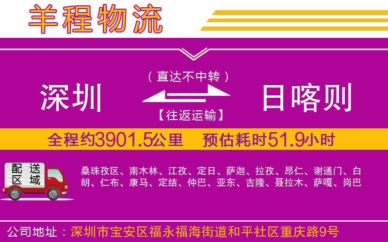 深圳到日喀則物流專線