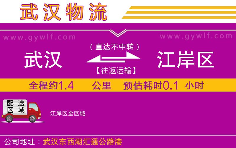 武漢到江岸區(qū)物流公司