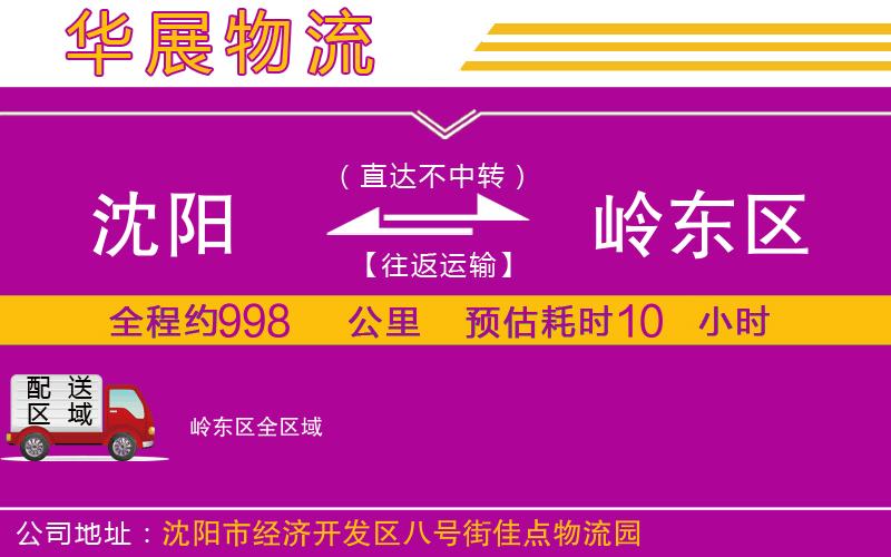 沈陽到嶺東區(qū)物流公司