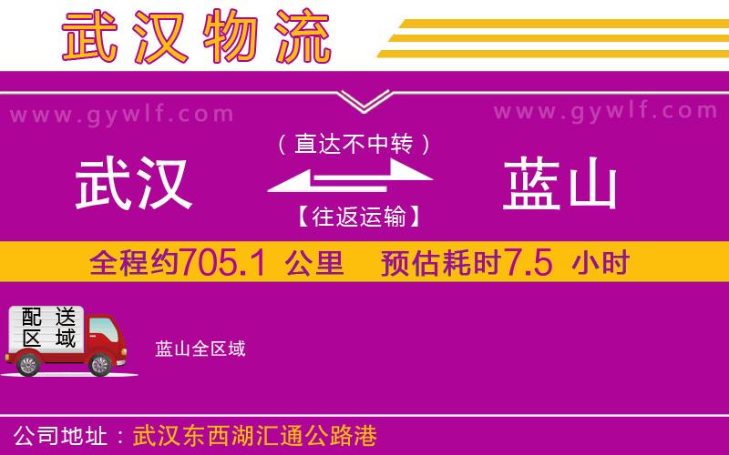 武漢到藍(lán)山物流公司