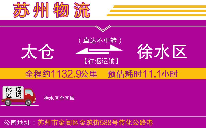 太倉到徐水區(qū)物流公司