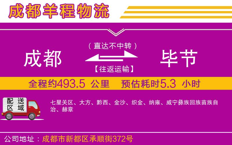 成都到畢節(jié)貨運(yùn)公司