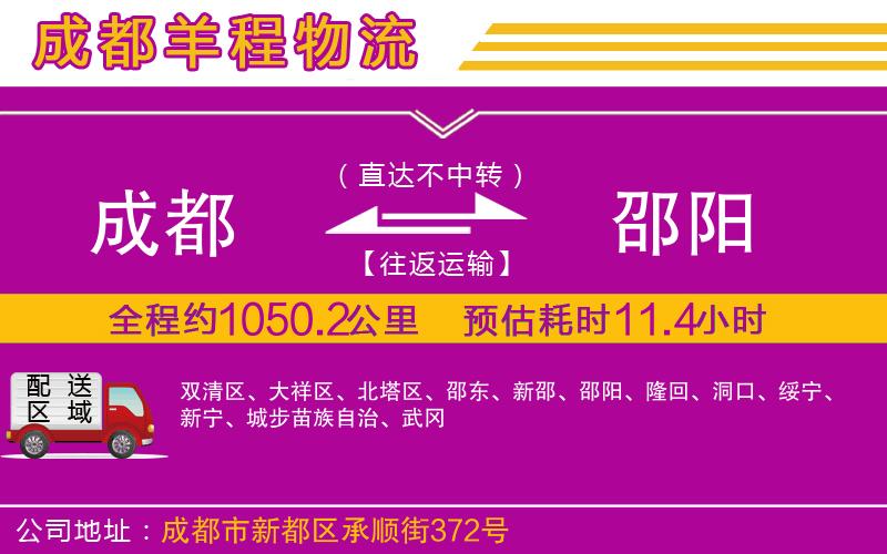 成都至邵陽貨運(yùn)公司