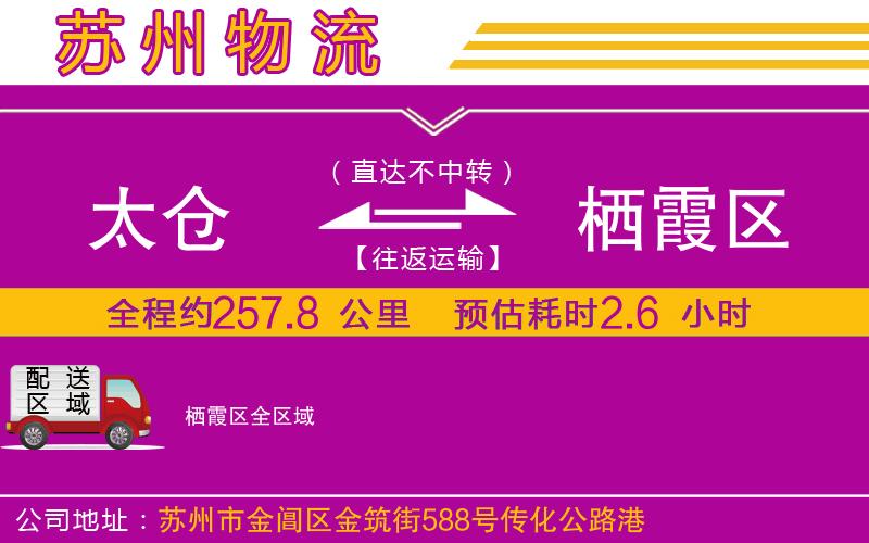 太倉到棲霞區(qū)物流公司