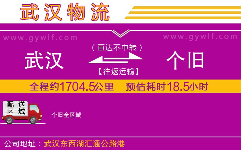 武漢到個(gè)舊物流公司