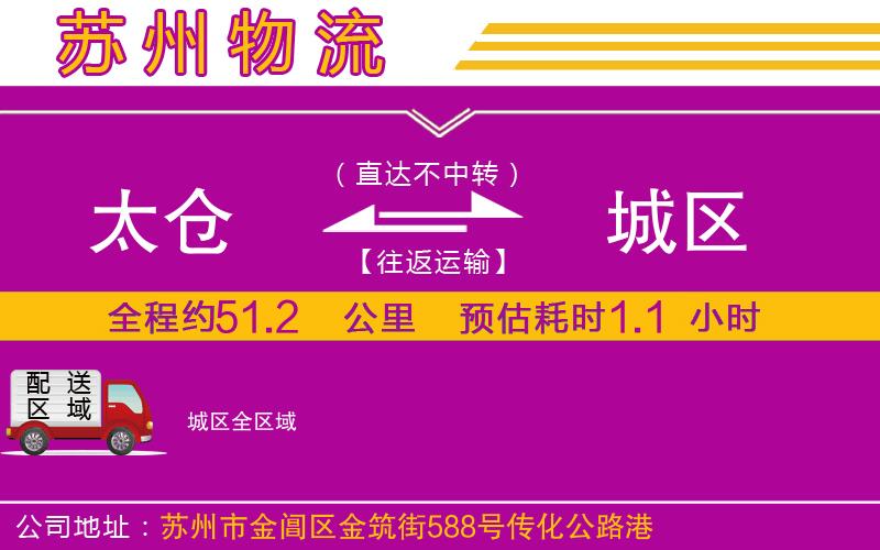 太倉(cāng)到城區(qū)物流公司