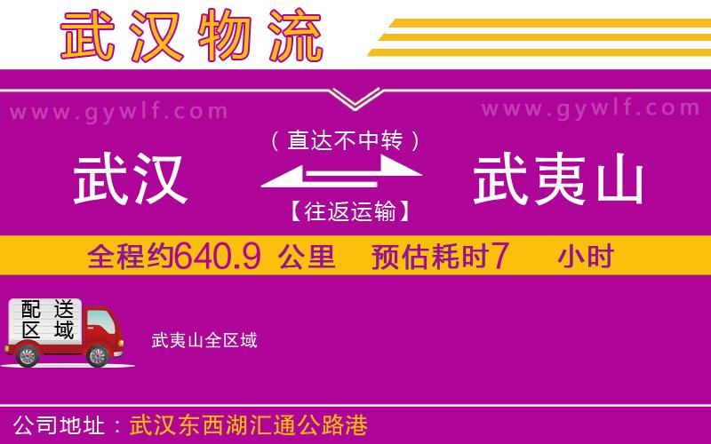 武漢到武夷山貨運(yùn)公司