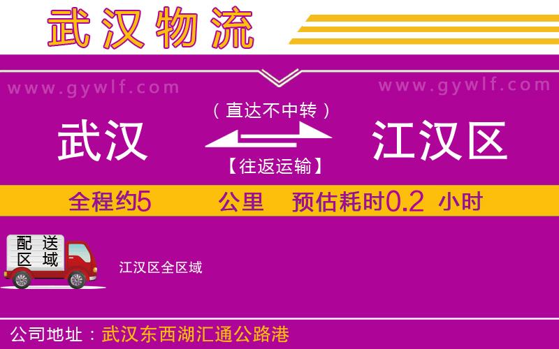 武漢到江漢區(qū)物流公司