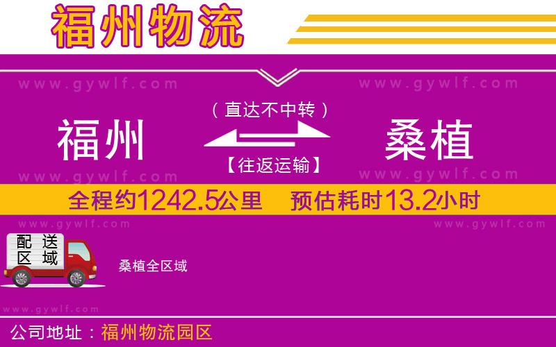 福州到桑植物流公司