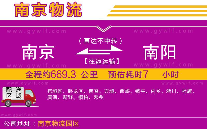 南京到南陽(yáng)物流公司