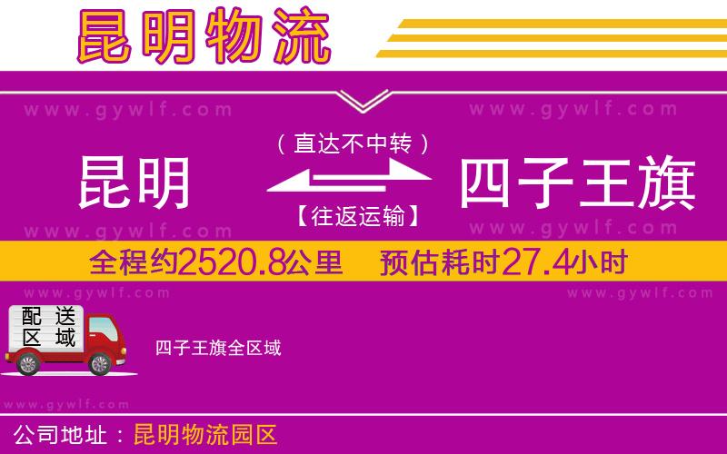 昆明到四子王旗物流公司