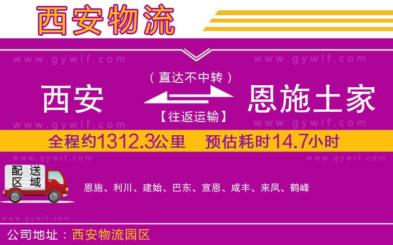 西安到恩施土家族苗族自治州物流公司