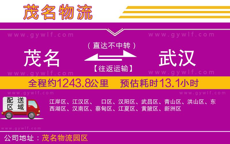 茂名到武漢物流公司