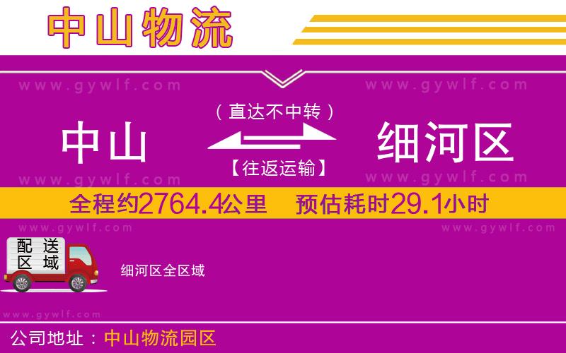 中山到細(xì)河區(qū)物流公司