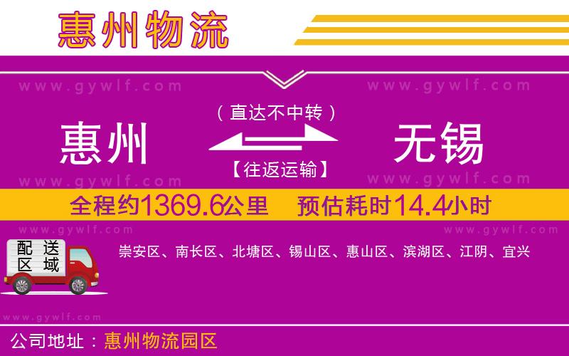 惠州到無(wú)錫物流公司