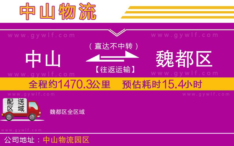 中山到魏都區(qū)物流公司