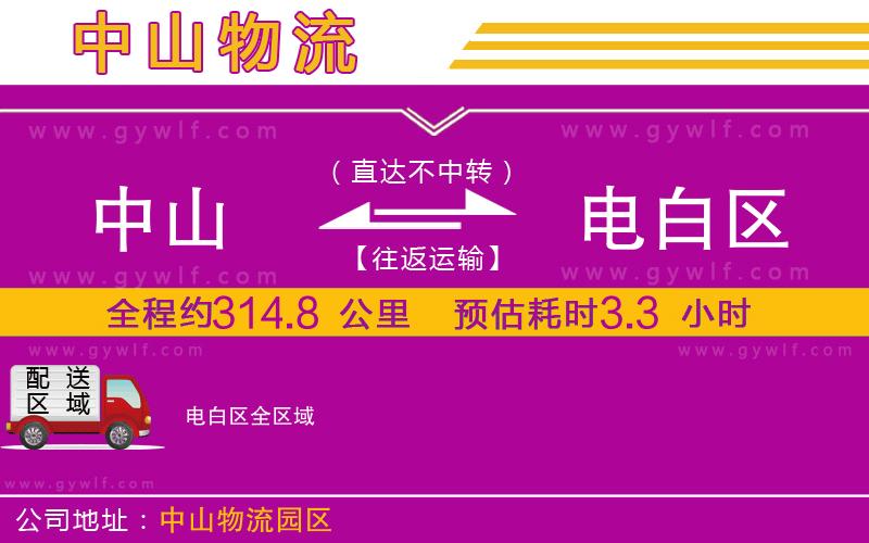 中山到電白區(qū)物流公司