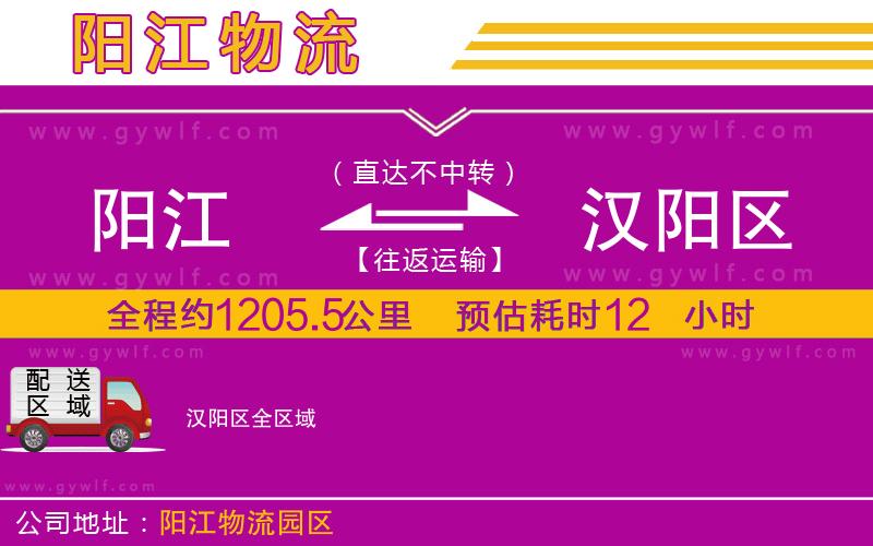 陽(yáng)江到漢陽(yáng)區(qū)物流公司