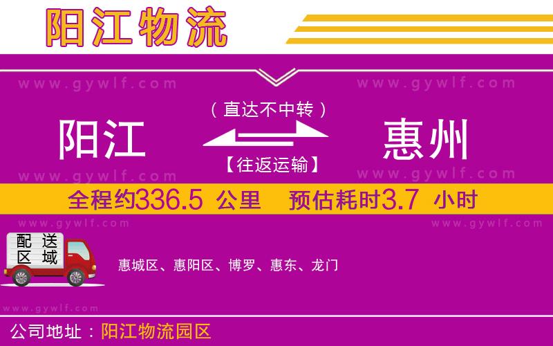 陽(yáng)江到惠州物流公司