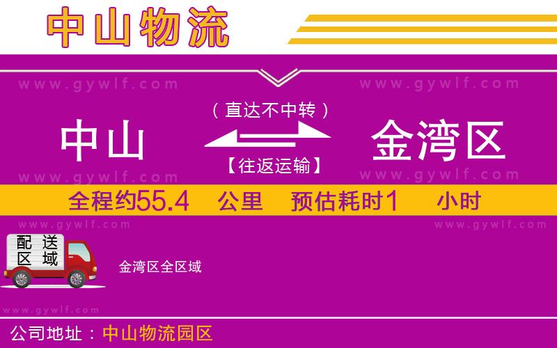 中山到金灣區(qū)物流公司