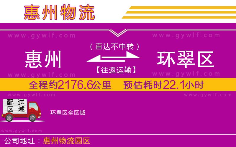 惠州到環(huán)翠區(qū)物流公司