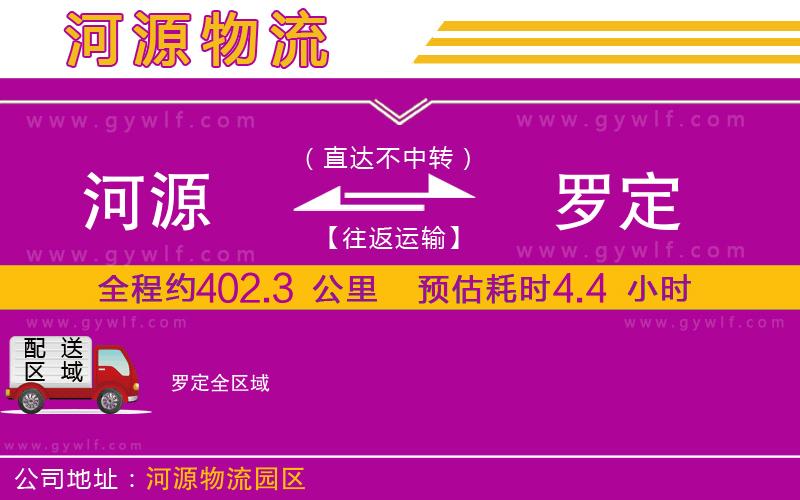 河源到羅定物流公司