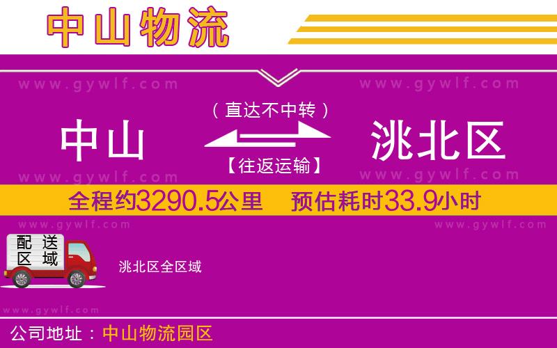 中山到洮北區(qū)物流公司