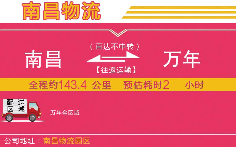 南昌到萬年物流公司