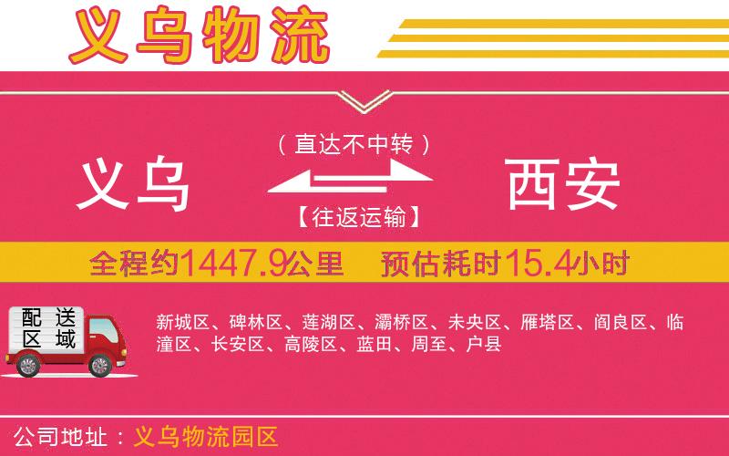 義烏到西安物流公司
