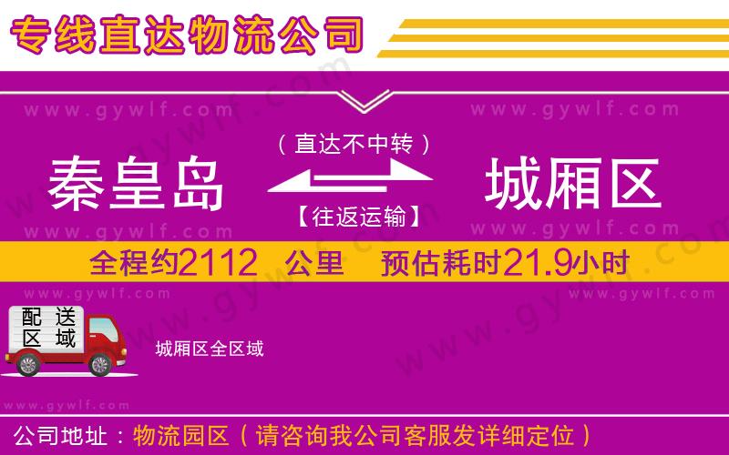 秦皇島到城廂區(qū)物流公司