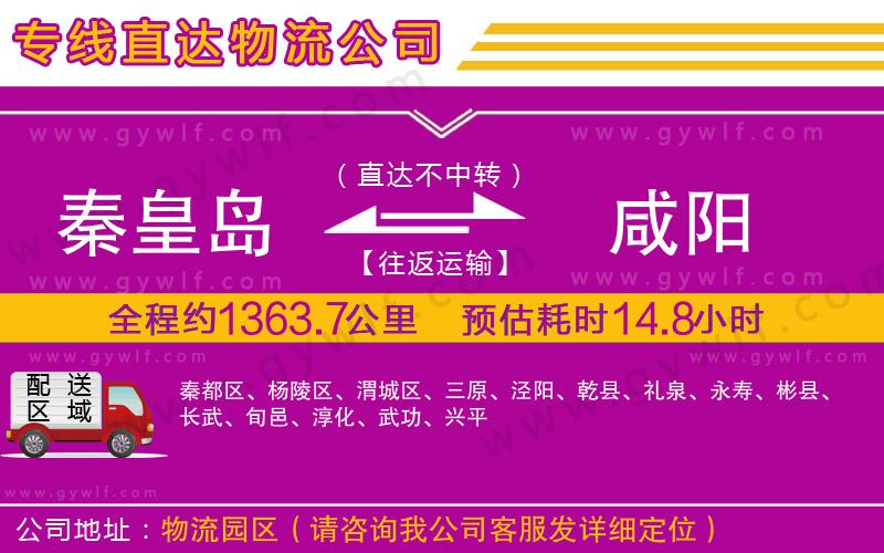 秦皇島到咸陽(yáng)物流公司