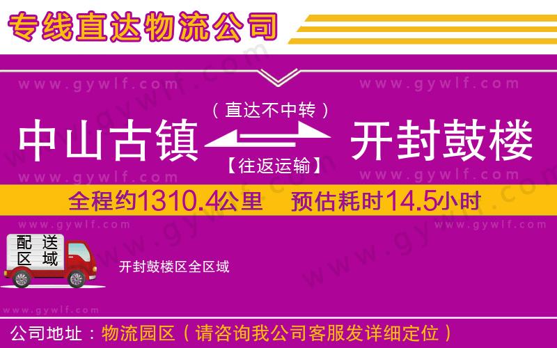 中山古鎮(zhèn)到開封鼓樓區(qū)物流公司
